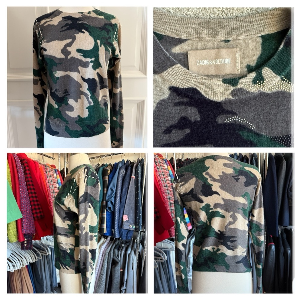 Zadig & Voltaire Camouflage Cashmere Sweater